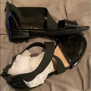 Black sandals. BRAND NEW